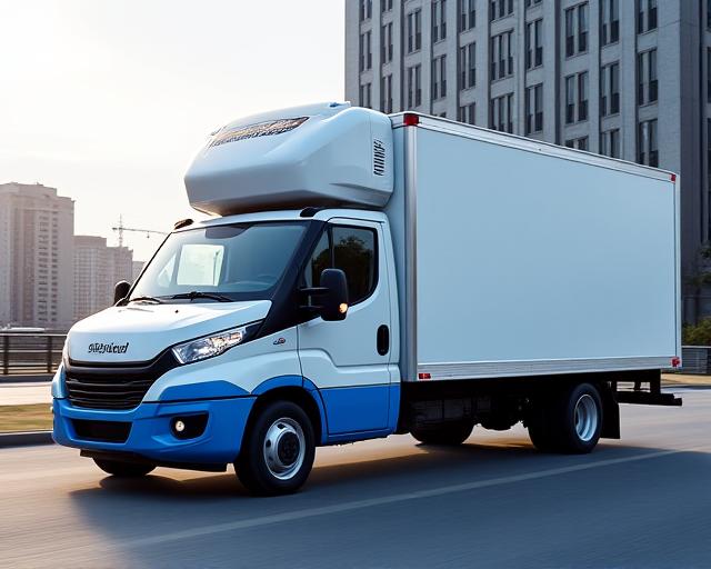 MLS refrigerated reefer truck for pharmaceutical and food delivery in Atlanta